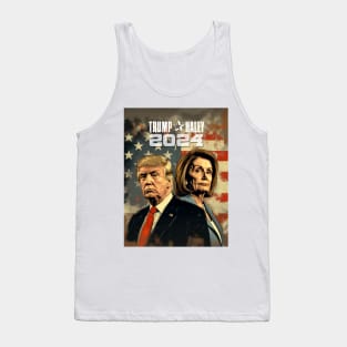 Trump Haley 2024: Political Satire is the Best Tank Top